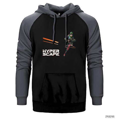 Hyper Scape Javi Çift Renk Reglan Kol Sweatshirt / Hoodie