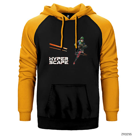 Hyper Scape Javi Çift Renk Reglan Kol Sweatshirt / Hoodie