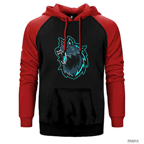 Kurt 3D Çift Renk Reglan Kol Sweatshirt / Hoodie