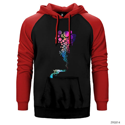 Bubble Gun Çift Renk Reglan Kol Sweatshirt / Hoodie
