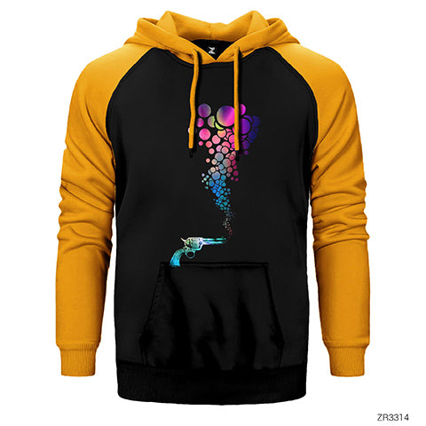 Bubble Gun Çift Renk Reglan Kol Sweatshirt / Hoodie