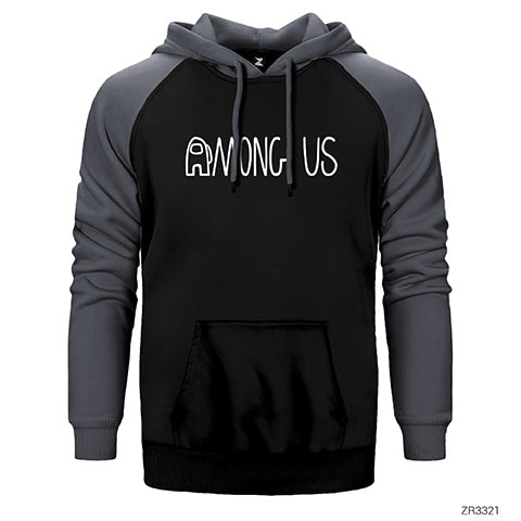 Among Us Çift Renk Reglan Kol Sweatshirt / Hoodie