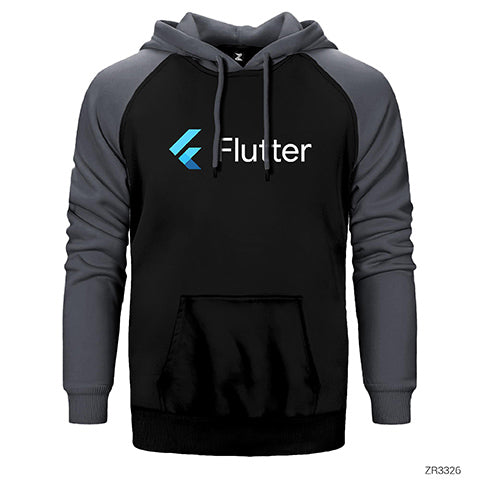 Flutter Çift Renk Reglan Kol Sweatshirt / Hoodie