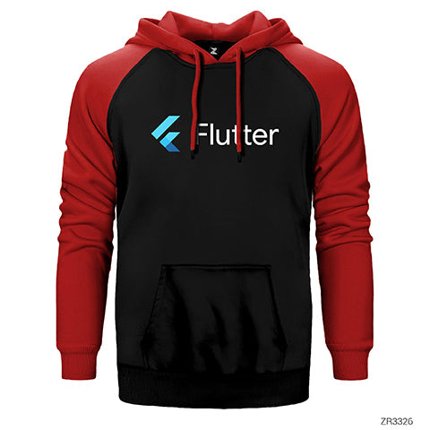 Flutter Çift Renk Reglan Kol Sweatshirt / Hoodie