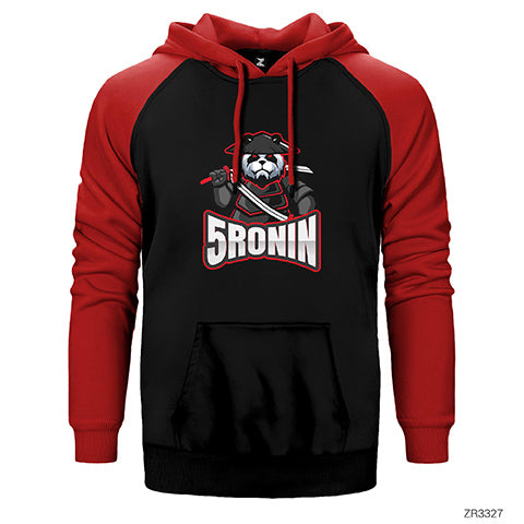 5Ronin Çift Renk Reglan Kol Sweatshirt / Hoodie