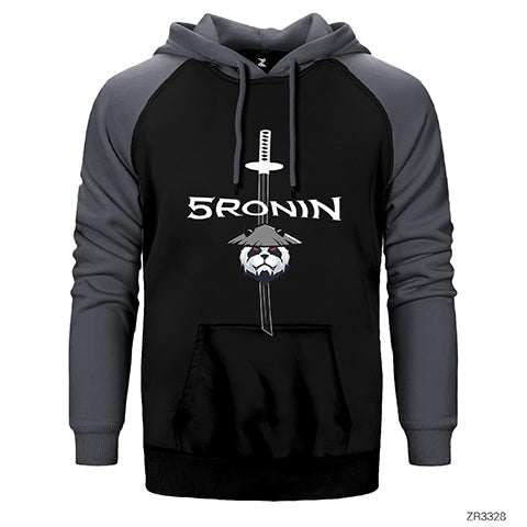 5Ronin Sword Çift Renk Reglan Kol Sweatshirt / Hoodie