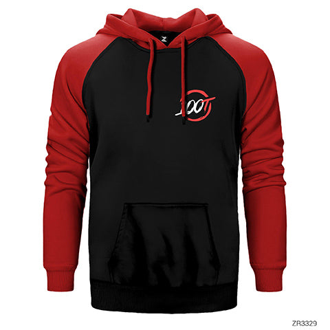 100 Thieves Çift Renk Reglan Kol Sweatshirt / Hoodie