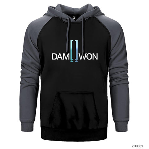 DW Gaming Çift Renk Reglan Kol Sweatshirt / Hoodie