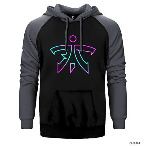 Fnatic Neon Çift Renk Reglan Kol Sweatshirt / Hoodie