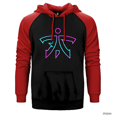 Fnatic Neon Çift Renk Reglan Kol Sweatshirt / Hoodie
