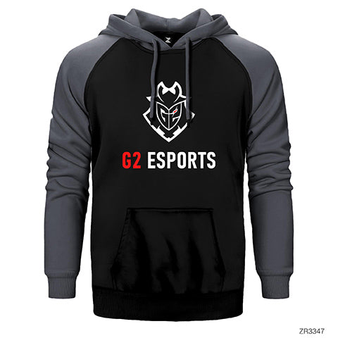 G2 Esports Çift Renk Reglan Kol Sweatshirt / Hoodie