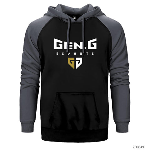 GEN.G Esports Small Çift Renk Reglan Kol Sweatshirt / Hoodie