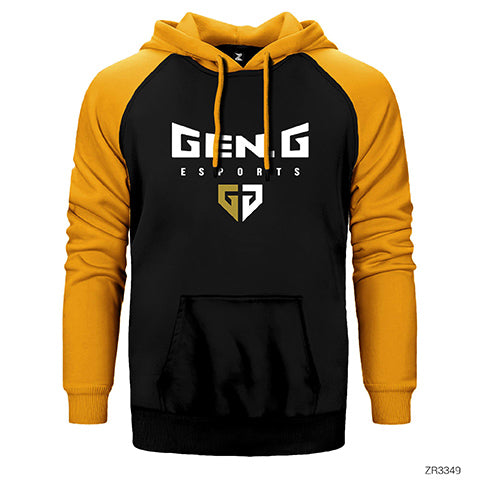GEN.G Esports Small Çift Renk Reglan Kol Sweatshirt / Hoodie