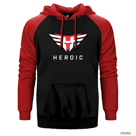 Heroic Çift Renk Reglan Kol Sweatshirt / Hoodie