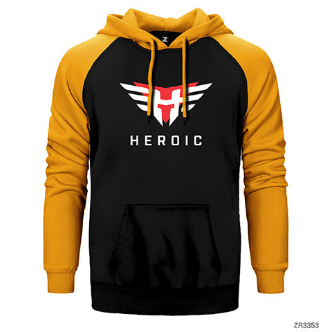 Heroic Çift Renk Reglan Kol Sweatshirt / Hoodie