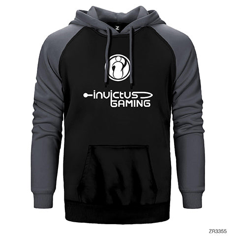 Invictus Gaming Çift Renk Reglan Kol Sweatshirt / Hoodie