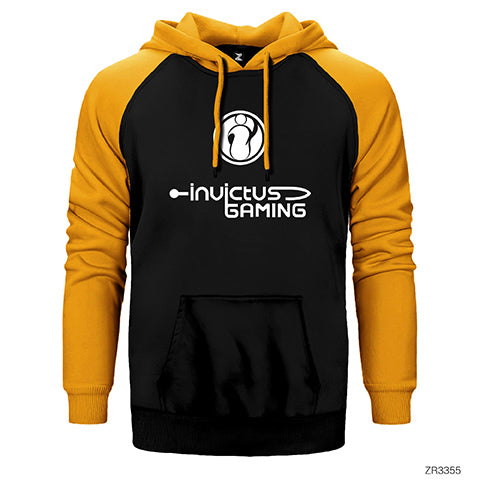 Invictus Gaming Çift Renk Reglan Kol Sweatshirt / Hoodie