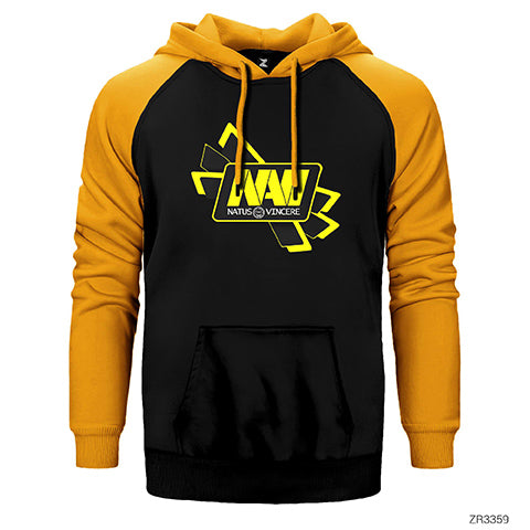 Natus Vincere Cross Line Çift Renk Reglan Kol Sweatshirt / Hoodie