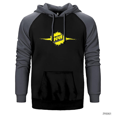 Natus Vincere Horizontal Splash Çift Renk Reglan Kol Sweatshirt / Hoodie