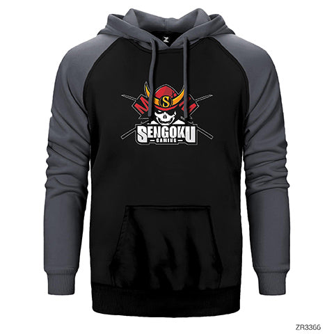 Sengoku Gaming Çift Renk Reglan Kol Sweatshirt / Hoodie