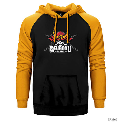 Sengoku Gaming Çift Renk Reglan Kol Sweatshirt / Hoodie