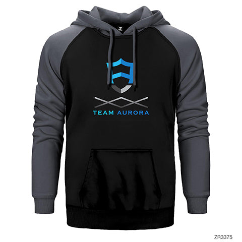 Team Aurora Çift Renk Reglan Kol Sweatshirt / Hoodie