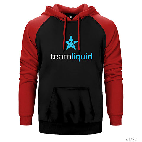 Team Liquid Star Çift Renk Reglan Kol Sweatshirt / Hoodie