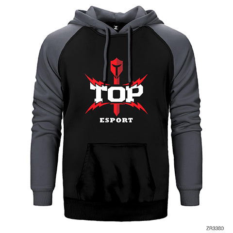 Topsports Gaming Lightning Çift Renk Reglan Kol Sweatshirt / Hoodie