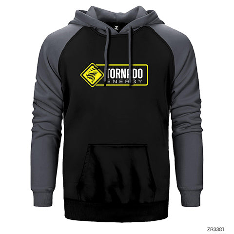 Tornado Energy Side Çift Renk Reglan Kol Sweatshirt / Hoodie
