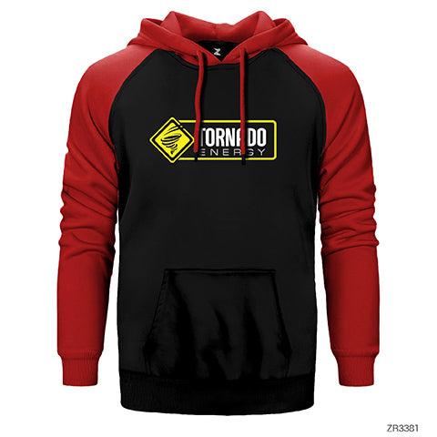 Tornado Energy Side Çift Renk Reglan Kol Sweatshirt / Hoodie