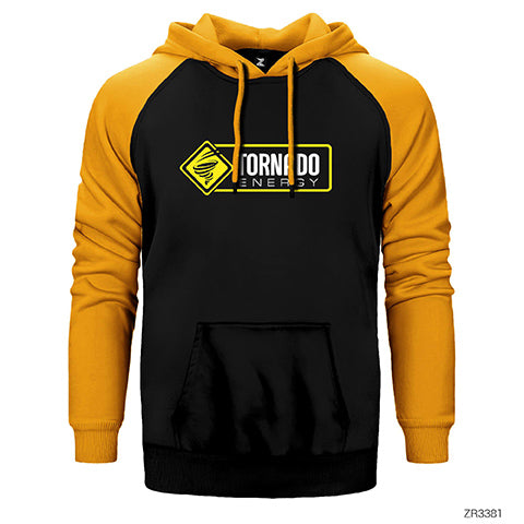 Tornado Energy Side Çift Renk Reglan Kol Sweatshirt / Hoodie