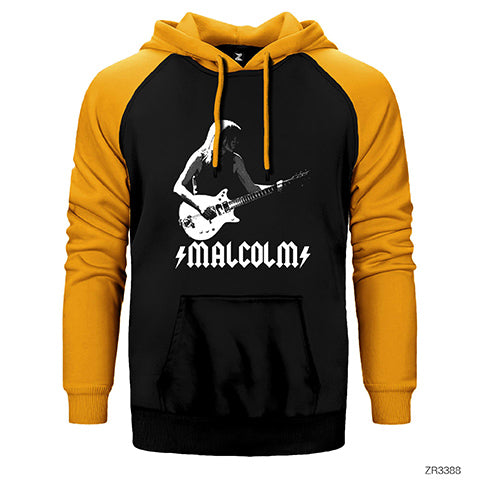 AC DC Malcolm Çift Renk Reglan Kol Sweatshirt / Hoodie