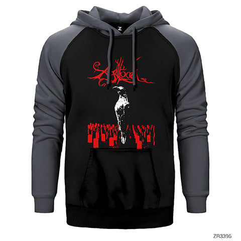 Agalloch Crown Çift Renk Reglan Kol Sweatshirt / Hoodie