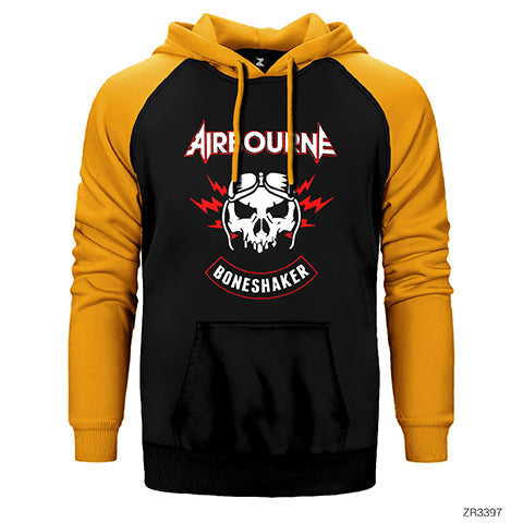 Airbourne Boneshaker Çift Renk Reglan Kol Sweatshirt / Hoodie