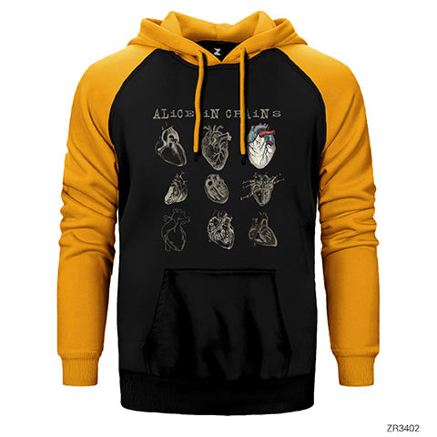 Alice In Chains Heart Attack Çift Renk Reglan Kol Sweatshirt / Hoodie