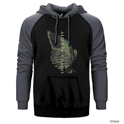 Alice in Chains Wing Çift Renk Reglan Kol Sweatshirt / Hoodie