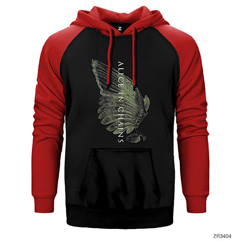Alice in Chains Wing Çift Renk Reglan Kol Sweatshirt / Hoodie