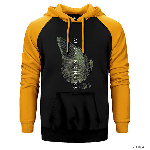 Alice in Chains Wing Çift Renk Reglan Kol Sweatshirt / Hoodie