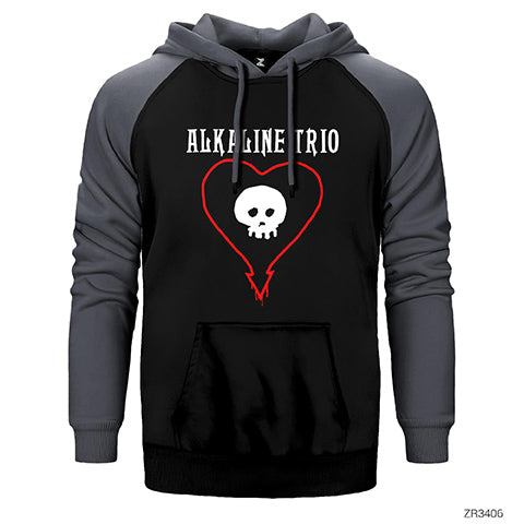 Alkaline Trio Hearth Çift Renk Reglan Kol Sweatshirt / Hoodie