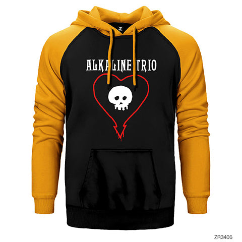 Alkaline Trio Hearth Çift Renk Reglan Kol Sweatshirt / Hoodie