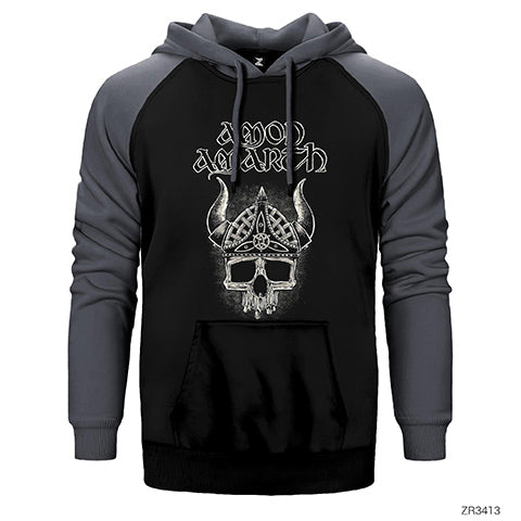 Amon Amarth Viking Çift Renk Reglan Kol Sweatshirt / Hoodie