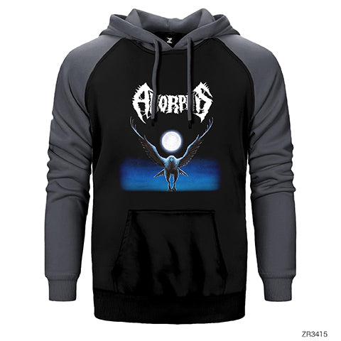 Amorphis Black Winter Çift Renk Reglan Kol Sweatshirt / Hoodie