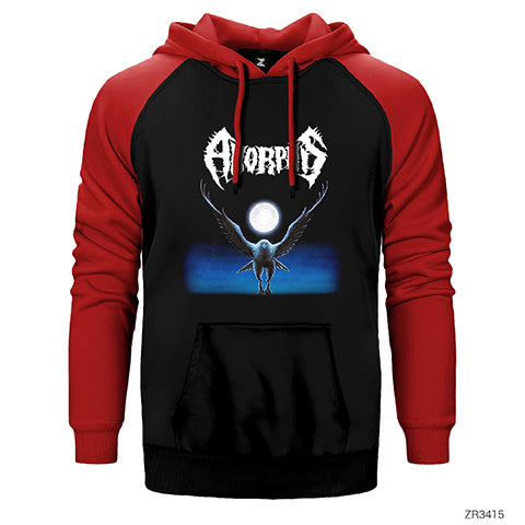Amorphis Black Winter Çift Renk Reglan Kol Sweatshirt / Hoodie