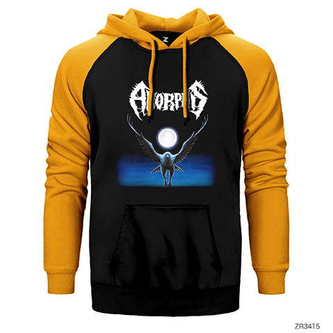 Amorphis Black Winter Çift Renk Reglan Kol Sweatshirt / Hoodie