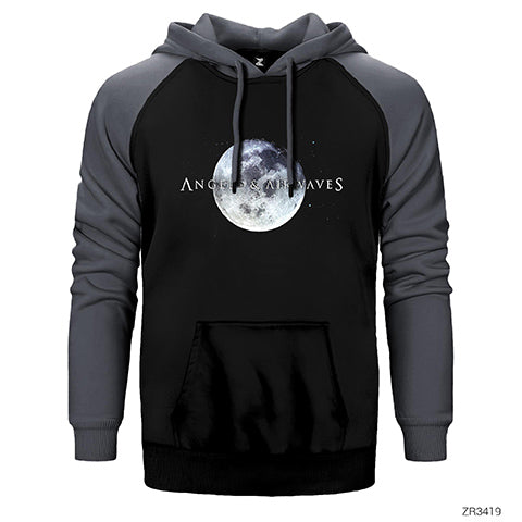 Angels and Airwaves Moon Çift Renk Reglan Kol Sweatshirt / Hoodie