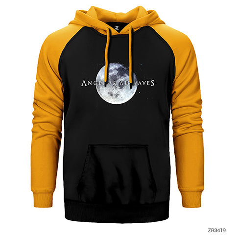 Angels and Airwaves Moon Çift Renk Reglan Kol Sweatshirt / Hoodie