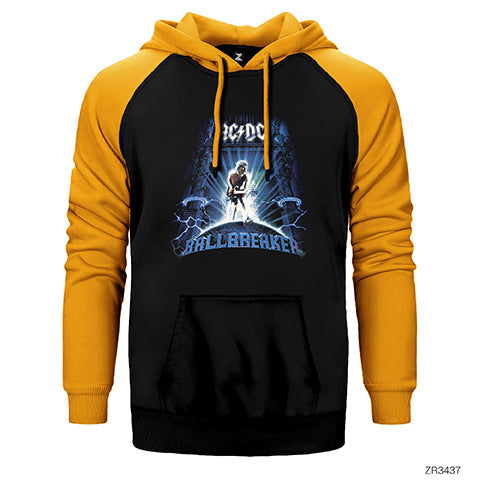 AC DC Ballbreaker Çift Renk Reglan Kol Sweatshirt / Hoodie