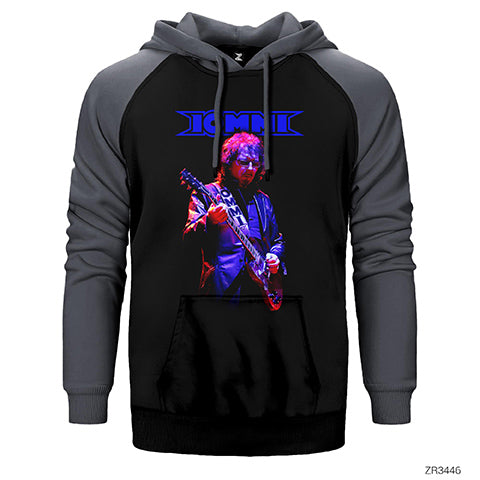 Tony Iommi Concert Çift Renk Reglan Kol Sweatshirt / Hoodie