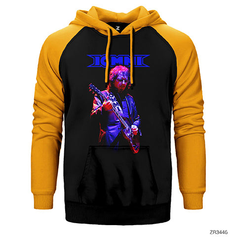 Tony Iommi Concert Çift Renk Reglan Kol Sweatshirt / Hoodie