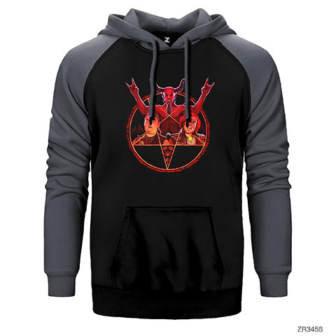 Tenacious D Beezleboss Çift Renk Reglan Kol Sweatshirt / Hoodie